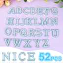 ASTARON 52 Pcs Self Adhesive Letter Patches Pearl Rhinestone Letter Stickers, Glitter Rhinestone Letters A-Z Embroidered Applique Patches Alphabet Cloth Patch for Clothes, Bags, Hat, Phone Case, DIY