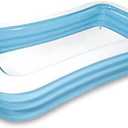 INTEX 58484EP Swim Center Inflatable Family Pool: 277 Gallon Capacity – 120" x 72" x 22" – Blue