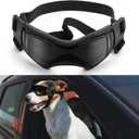 Goggles for Dogs, Ownpets Dog Glasses UV Protection Goggles Snow Protection Wind Protection Dust Protection with Adjustable Strap (Black, Medium)