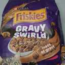 Purina Friskies Gravy Swirlers With Flavors of Chicken, Salmon and Gravy Dry Cat Food - 3.15 lb. Bag (EXP 07/01/26)