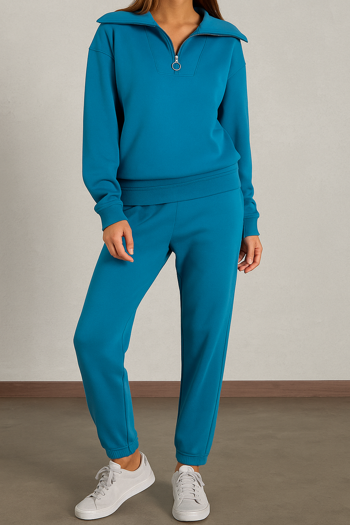 Prinbara Women's Sweatsuits 2 Piece Set Long Sleeve Hoodie Sweatshirt Pullover Tops with Joggers Sweatpants Trendy Tracksuit L