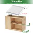 PAKETA 4 Pack Expandable Pull Out Cabinet Organizer, 21'' Deep Pull Out Drawers for Cabinets,Upgrade 3 Slide Rails Sliding Drawer for Kitchen Cabinet Organizer with Adhesive Nano Film (White)