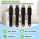 Washer Shock Absorber Compatible with Sam-sung WF42H5000AW/A2 WF42H5200AFA2 WF42H5200APA2 WF42H5200AWA2 WF42H5600AWA2 WF45K6500AVA2 WF45K6500AWA2 WF45M5500AWA5 WF50K7500AVA2 WF50K7500AWA2