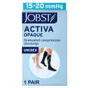 JOBST ACTIVA Opaque 15-20 mmHg Compression Socks for Women and Men, Knee High, Closed Toe, Silky Beige, X-Large