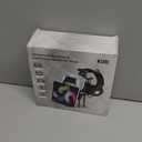 KDD Headphone Stand, Controller Holder & Headset Holder for Desk, Earphone Stand with Aluminum Supporting Bar, Universal Storage Organizer Headphones/Controller/Switch/Mobile Phone(White)