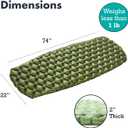 Sleepingo Ultralight Sleeping Mat - Inflatable & Compact Camping Air Mattress for Backpacking, Hiking- New (73.5"L x 21.5"W x 2"Th)