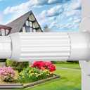 Tension Curtain Rod 40-120in White Adjustable Curtain Rod No Drilling Heavy Duty Tension Rods for Bathroom Living Room Divider Outdoor Patio