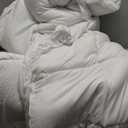 ViscoSoft All Seasons Twin/Twin XL Down Alternative Reversible Quilted Comforter - Breathable Premium Twin Extra Long Microfiber White Duvet Cover Insert