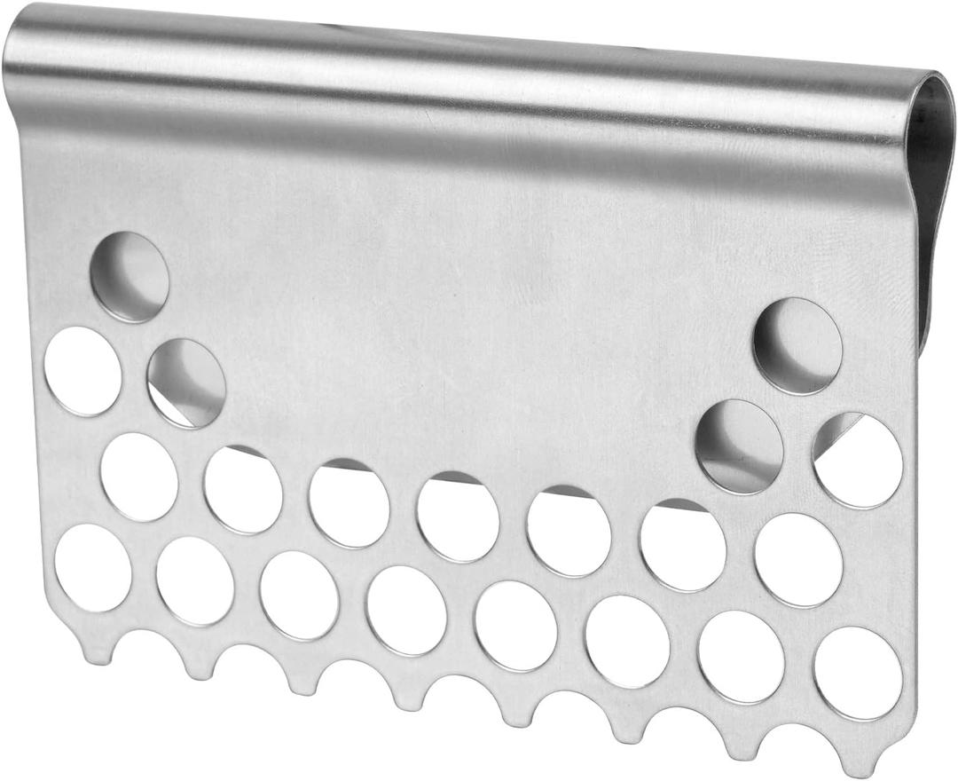 Tugaizi Food Mesh Screen Block Grease Trap for Blackstone Griddles Flat Top Grill Blocks Food from Falling, Universal Fit for All Black Stone Flat Top Griddle & Other Grill (1 PCS)