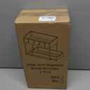 DEKAVA Cabinet, 2 Pack Under Sink Organizer, 2 Tier Sliding Bathroom Kitchen Organizer, Large White ABS Baskets, Easy Install & Clean