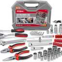 Hi-Spec 67Pc Metric Auto Mechanic Tool Set, Motorcycle & Car Tool Kit, Auto Repair with Pliers, Screwdriver Set, Socket Kit & Tool Box Storage Case for Cars, Trucks, Boats RVs & Jeeps