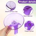 POPETPOP Silent Hamster Running Wheel 7.08 Inch Plastic Exercise Saucer for Small Pets Like Hamsters Gerbils Hedgehogs with Low Noise Design and Smooth Edges