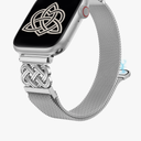 Stainless Steel Magnetic Loop Compatible with Apple Watch Band 41/40/38/49/46/45/44/42mm Women Metal Mesh Celtic Knot Dressy Strap for iWatch SE Series 10/9/8/7/6/5/4/3/2/1/Ultra(1/2)