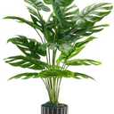 Der Rose 28'' Fake Plants Tall Artificial Monstera Faux Plants Indoor for Living Room Home House Decor