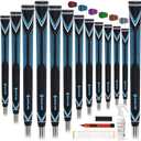 SAPLIZE High-performance Rubber Golf Grips 13 Pack, High Shock Absorption, Non-slip, Choose from 13 Grips with 15 Tapes or Full Regripping Kit, Standard/Mid/Jumbo Sizes, CC10 Series