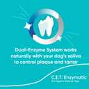 Virbac C.E.T. Enzymatic Oral Hygiene Chews for Dogs, X Small - Plaque & Tartar Control - Single Layer Beefhide with Exclusive Dual-Enzyme System & Tasty Chicken Flavor - Easy to Give Dog Dental Chew
