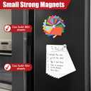 2 x 22Pcs Fridge Magnet,Small Strong Magnets for Refrigerator,Magnetic Push Pin,Heavy Duty Magnets for Whiteboard,Crafts,Kitchen Accessories,Office and Locker Accessories (Silver)