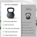 YOTTOY Soft Kettlebell, Set for Strength Training Kettlebells & Home Workouts, Soft-Sided Cushioned Base, Wide-Handle - Ideal for Men, Women, & Beginners 25lb