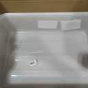 Winco 5" White Bus Box Dish Tub for Restaurants
