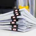 Ufmarine Binder Clips Paper Clips Assorted Sizes 200 Count (Black), Metal Paper Binder Clips with Box for Office, School and Home