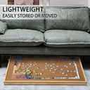 Wooden Puzzle Board with 4 Sliding Drawers - 25" x 19" Jigsaw Puzzle Organizer for 300 & 500 Pieces - Portable Smooth Surface Puzzle Table for Adults and Seniors