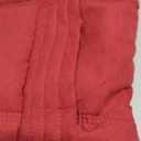 Yeokou Women's Slim Sleeveless Quilted Removable Hooded Winter Puffer Vest Coat (Medium, Red)