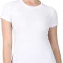 MathCat Workout Shirts for Women,Yoga Short Sleeve Workout Tops,Breathable Athletic Gym Shirt (Medium, White)