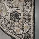 Washable Rugs 10x14 Area Rug: Large Rugs for Living Room - Oriential Distressed Printed Floral Carpet - Non Slip with Rubber Backing Area Rug 10'x14' Black