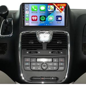 [4G+64G] Car Radio for Dodge Grand Caravan 2011-2020/for Chrysler Town & Country 2012-2016, 8 Core Android Touch Screen Stereo, DSP 32 EQ Audio/IPS Screen/Carplay/Android Auto/SWC/BT 5.0/WiFi
