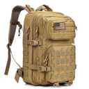 Military Tactical Backpack Army 3 Day Assault Pack Molle Bag Rucksack Tan