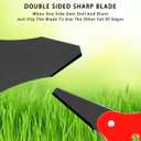 2PCS 6 Steel Razors Trimmer Head Reversible Weed Eater Blades Metal Mn65 Brush Cutter Blades Professional Grass Trimmer Head Replacement with 1 Pack 6 Teeth Adapter Kit for String Trimmers