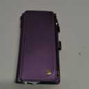 Defencase Compatible with Samsung Galaxy S24 Case Wallet with RFID Blocking Card Holder for Women Men, Soft PU Leather Magnetic Snap Flip Zipper Strap Wallet Phone Case Fit for Galaxy S24 6.2", Purple