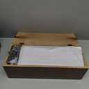 3 Pcs 3 Size Wooden Cable Box Organizer Set with 130 Pcs Cable Management Kit, Desk Cord Hider Cord Holder to Hide Wires Power Strips(Walnut Color)