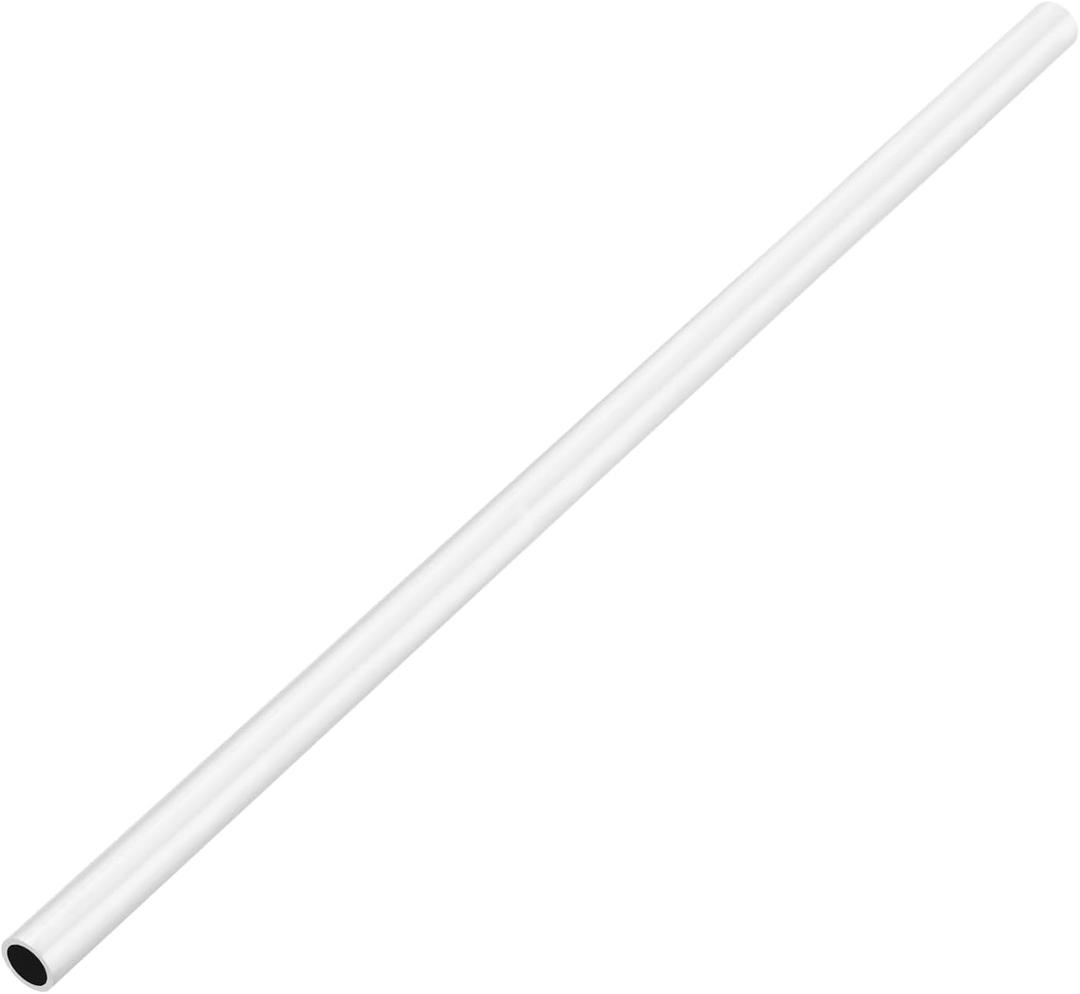 MECCANIXITY 6063 Aluminum Tubing Round Tube 0.63"(16mm) OD x 0.51"(13mm) ID 18"(457.2mm) Length Metal Straight Pipe for Industrial, DIY Craft, Furniture, Decoration, Silver