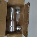 Stainless Steel 2.5 to 2.75 Inch Exhaust Adapter, 2.5" ID to 2.75" ID Exhaust Reducer Connector Pipe with Clamp