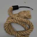 CTKcom 1 Head 1 Meter Vintage Hemp Rope Pendant Light Fixture E26/E27 Base, Vintage Ceiling Light Lamp,Retro Style for Dining Hall Restaurant Bar Lighting,110~130V, (Bulb not Included)