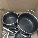 COOKER KING Stainless Steel 7PCS Cookware Set, Pots and Pans Set, Non Stick, Frying Pans, Saucepans & Stock Pot with Lid, Non-Toxic, Induction, Oven, Dishwasher Safe