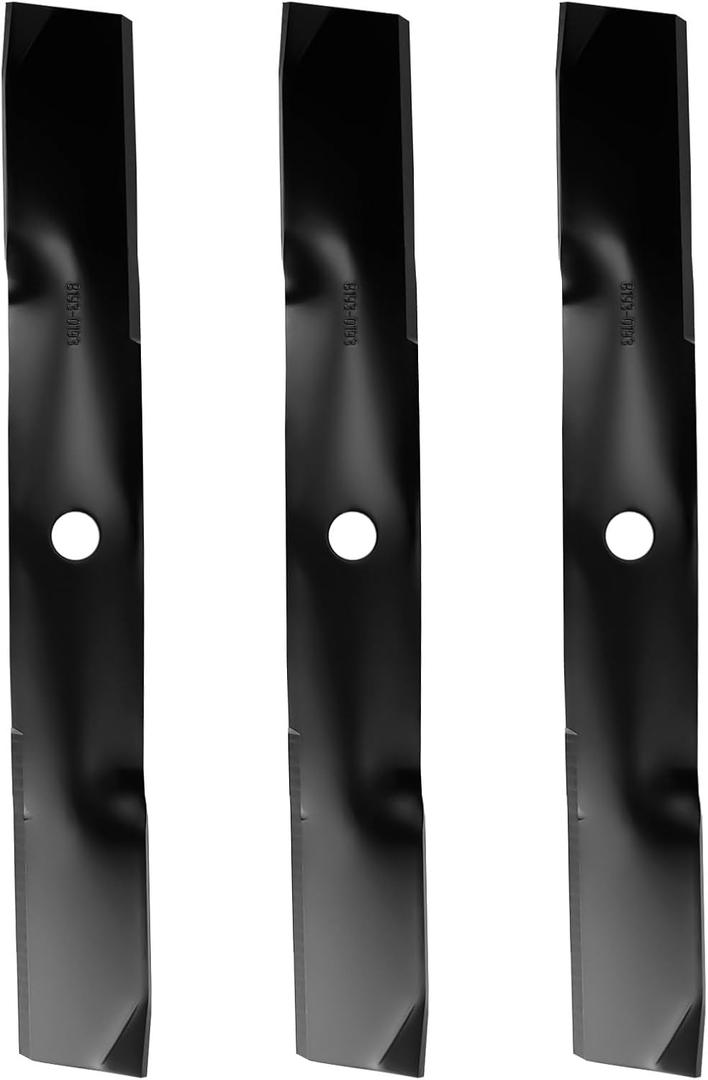(3 Medium Lift Mower Blade for Scotts M115496 John Deere GY20569 M113518 M115496 M76467 M115329 M135590 325 335 345 355D 425 445 455 F725 G100 LX288 GT245 with 54" Decks, Black