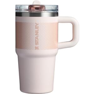 STANLEY Quencher ProTour Flip Straw Tumbler with Leakproof Lid 20 oz | Built-In Straw and Handle | Cup Holder Compatible for Travel | Insulated Stainless Steel Cup | BPA-Free | Rose Quartz Fade