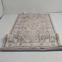 2x6 Hallway Washable Runner Rug : Vintage Soft Kitchen Laundry Runner with Non Slip Backing Farmhouse Entryway Living Room Floor Mat Stain Resistant Carpet for Bedroom Bathroom Distressed Beside Rug (Beige)