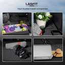 LASFIT Trunk Mat for Jeep Wrangler 2011-2018 JK Unlimited 4-Door Without Subwoofer (NOT for JL or 2-Door) All Weather TPE Custom Fit Cargo Mat Trunk Liner Cargo Liner, Black