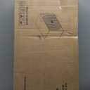 Smuxee Walnut Sideboard Cabinet, Freestanding Buffet Cabinet with Line Groove Design, Wood Storage Cabinet with Adjustable Shelf for Living Room, Entryway, Hallway