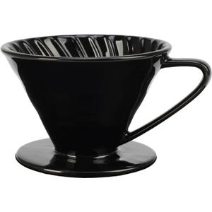 V60 Pour Over Coffee Dripper, Ceramic Pour Over Coffee Maker, Exquisite Porcelain Ceramic Manual Coffee Filter, Suitable for Pour Over in Office, Outdoor and Home Use