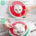 ANWA Adjustable Cat Cone Collar Soft, Cute Cat Donut Collar After Surgery, Kitten Recovery Cones to Stop Licking