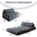 MAXYOYO Folding Sofa Bed, Convertible Chair Bed with Pillow, Full