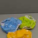 ALVABABY Baby Swim Diapers 3pcs Large Size Reuseable Washable & Adjustable for Swimming Lesson & Baby Gifts Yellow Orange Blue3ZSWY19