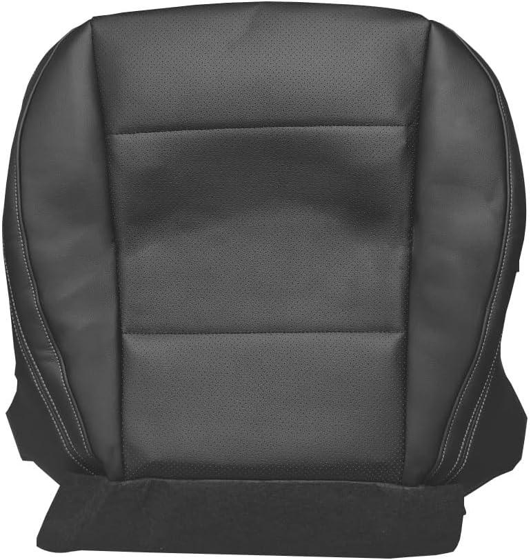 Driver Side Bottom Replacement Perforated Leather Seat Cover Black Compatible with Subaru Outback Legacy 2015 2016 2017 2018 2019