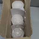BASK Mottled Pillar Candles - Unscented White Pillar Candles Set of 3 - Dripless, Smokeless for All Occasions