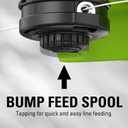 6 x Greenworks 0.080" Dual Line Bump Feed Replacement String Trimmer Line Spool ( Compatible With Trimmer Model # 21161, 21025, 21387)