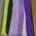 600 Pcs Pipe Cleaners Craft for Flowers, Pastel Chenille Stems for DIY Art Projects Creative Gift(6 Colors), Bulk Fuzzy Pipe Cleaner Flower Kit, Ideals for Party Decor (Purple Flower)